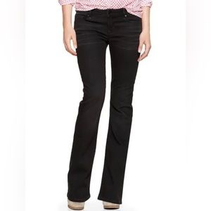 NWT GAP 1969 Perfect Boot Jeans in Onyx With Subtle Fading/Whiskering 0P